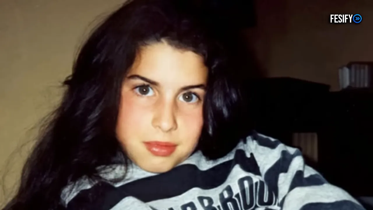 Young Amy Winehouse in childhood photograph