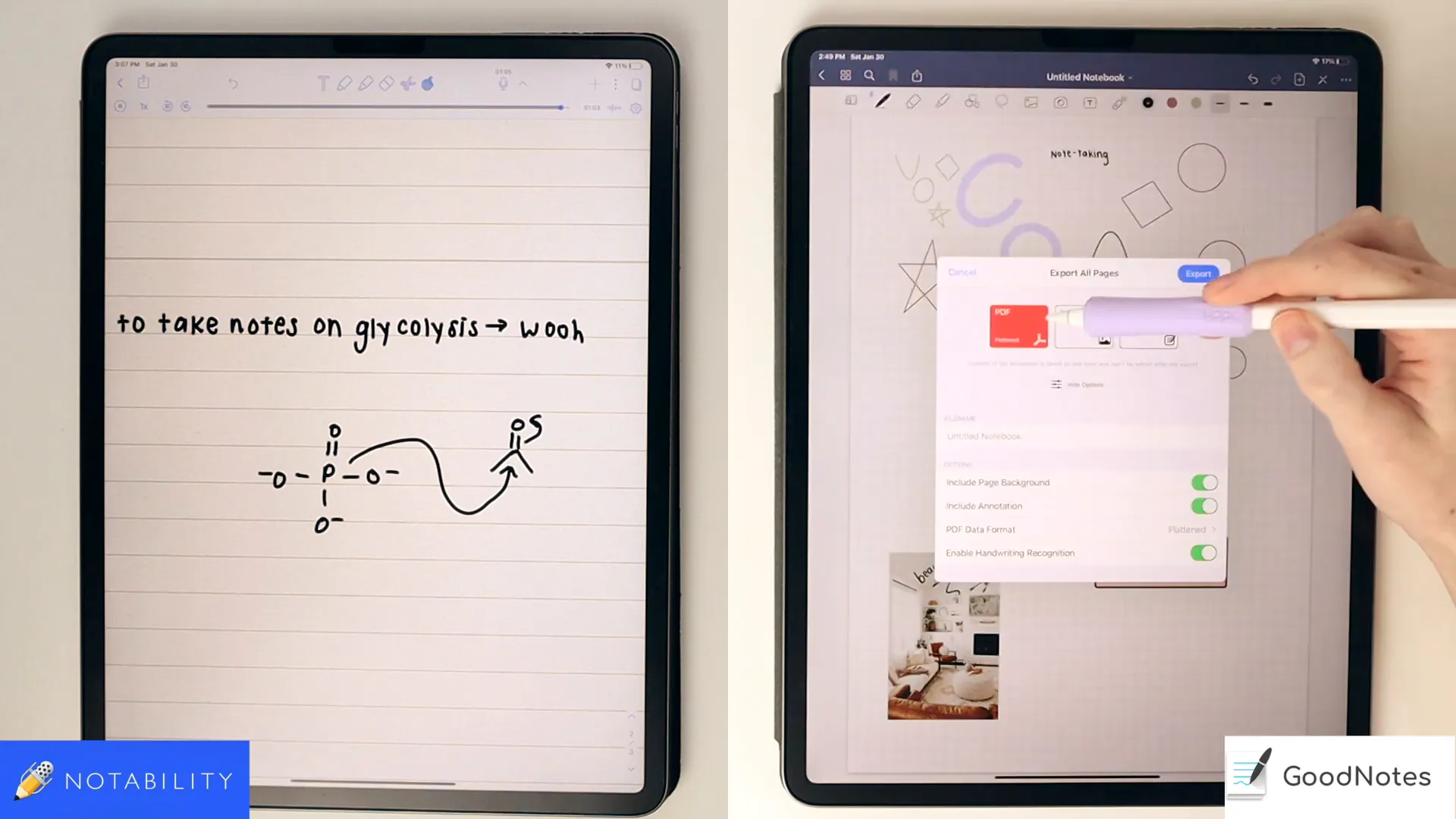 Live collaboration feature in GoodNotes