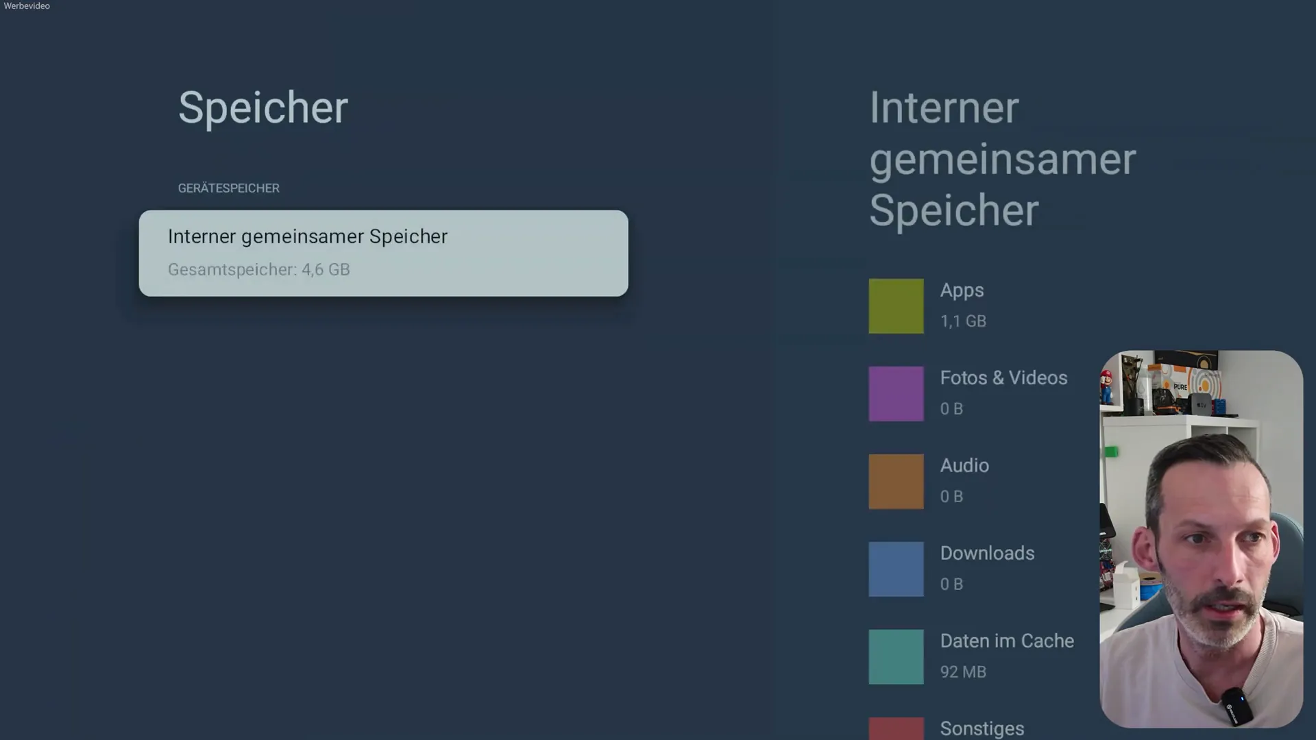 Speicher und Leistung des Google TV Sticks