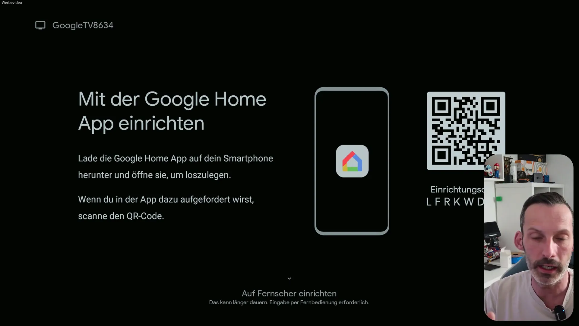 Einrichtungsprozess des Google TV Sticks