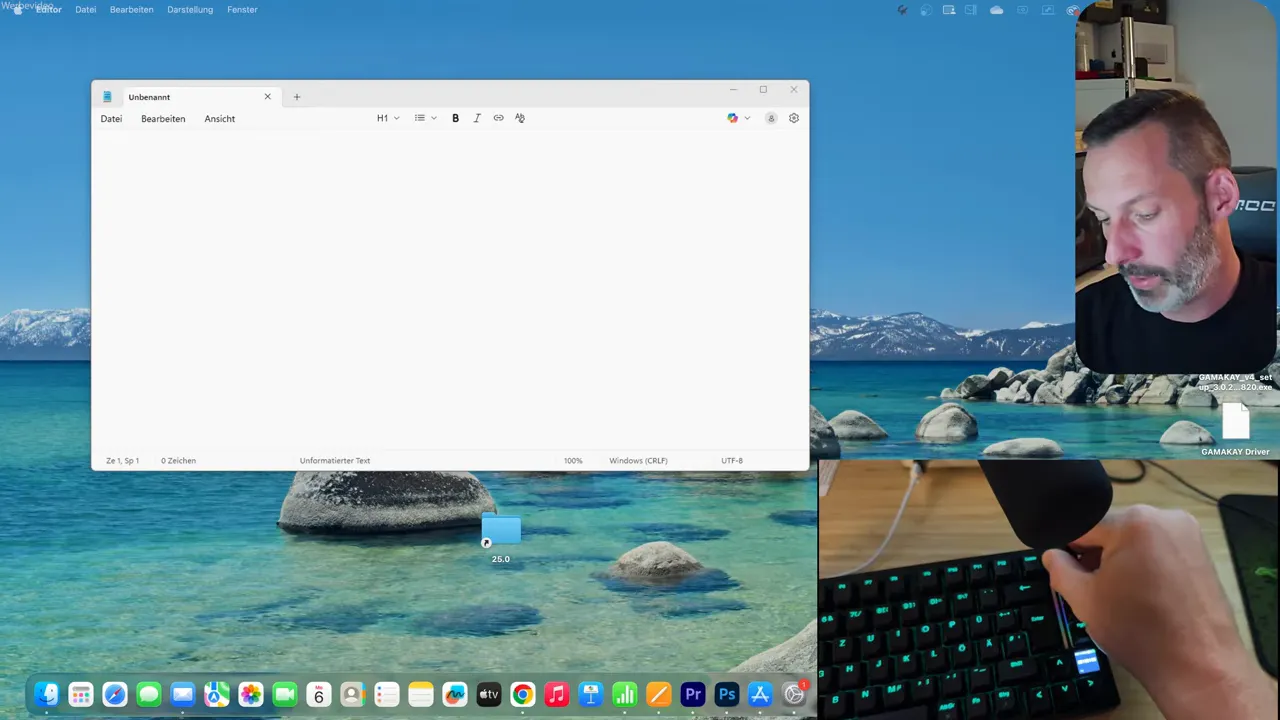 Nahaufnahme: Lautstärkeregler an der Tastatur