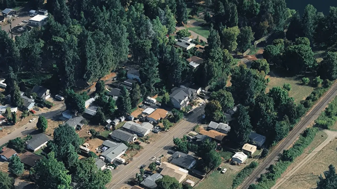 Aerial view of Wilsonville Oregon