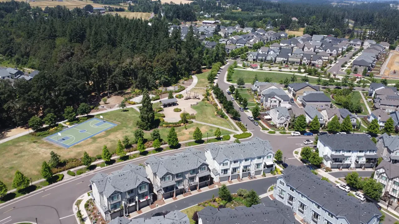 Aerial view of Wilsonville Oregon