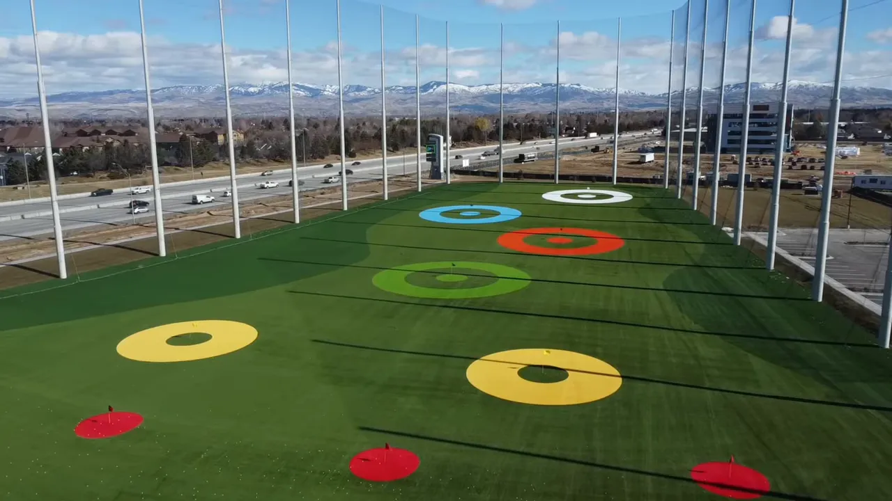 Topgolf facility and Meridian entertainment district