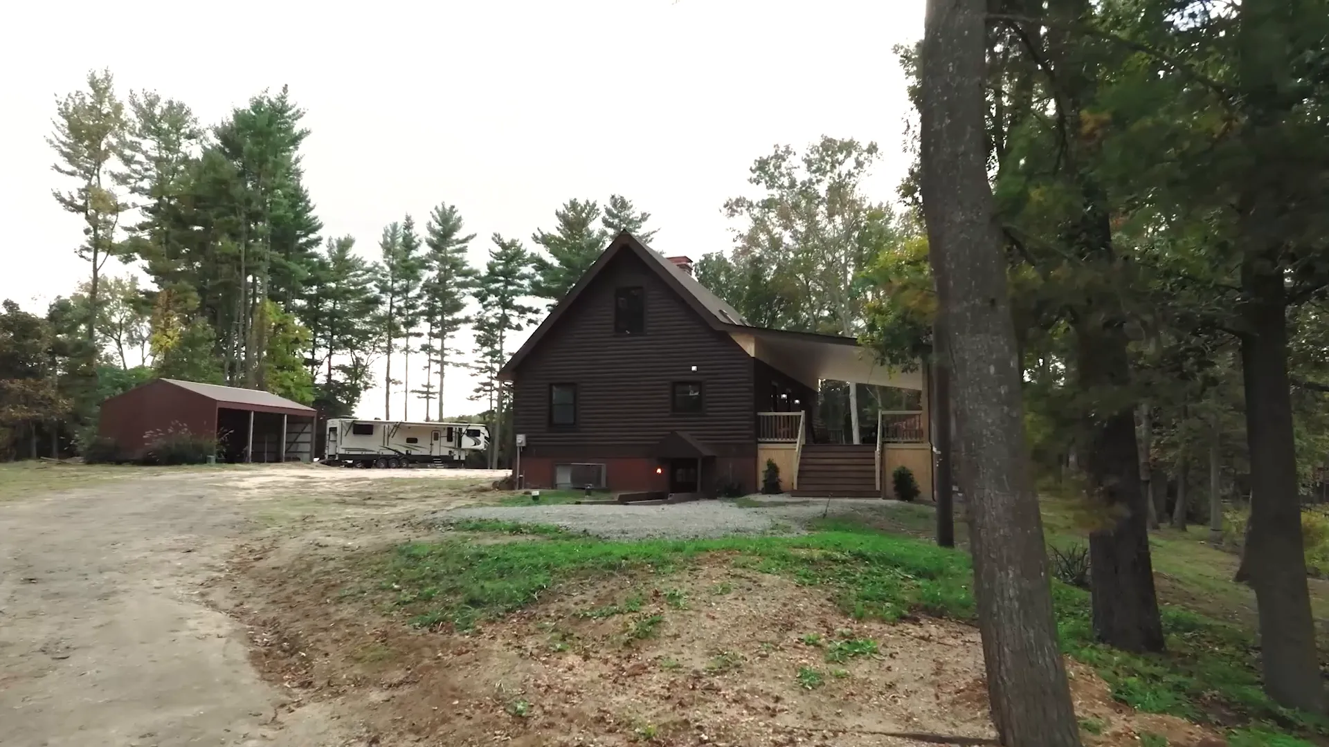 Log cabin style home in Medford NJ