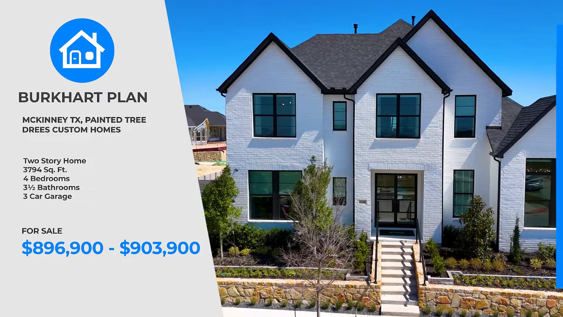 Price sign and elevation options at the model home