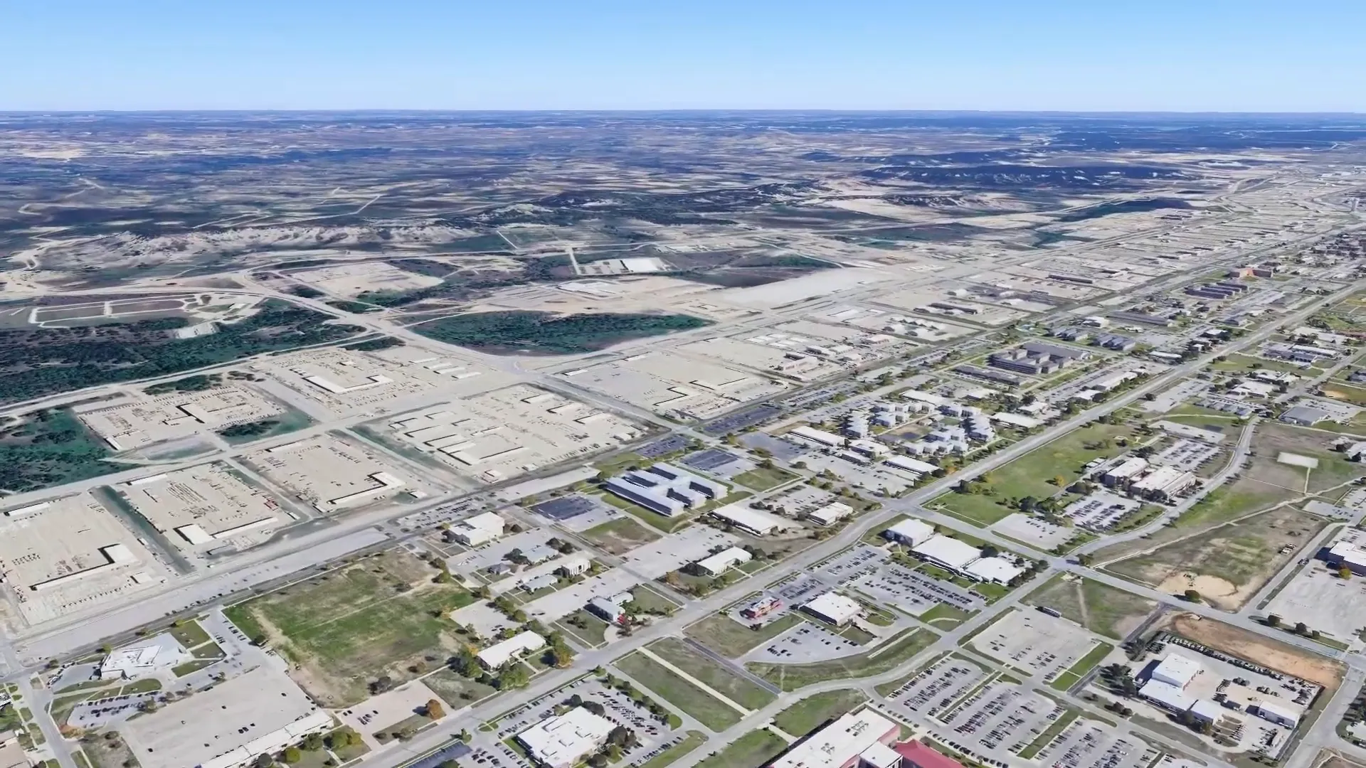 Map showing Belton's proximity to Austin and Waco