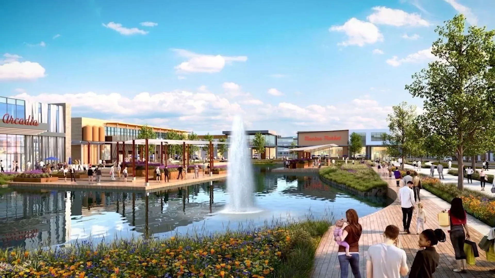 Artist renderings of community amenities