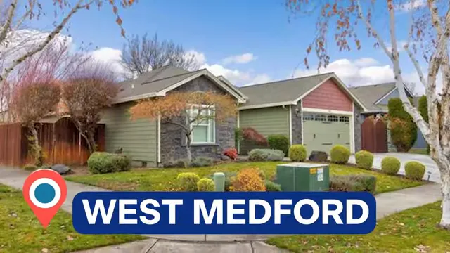 Single family home exterior labeled West Medford
