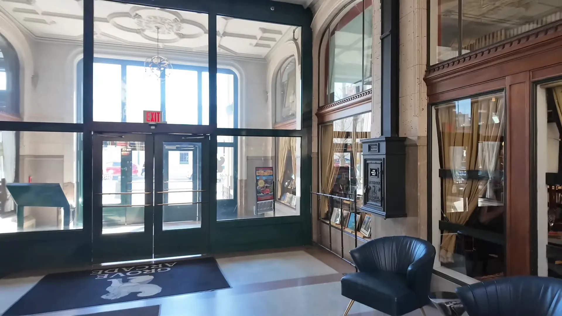 Grove Arcade interior showcasing historic architecture