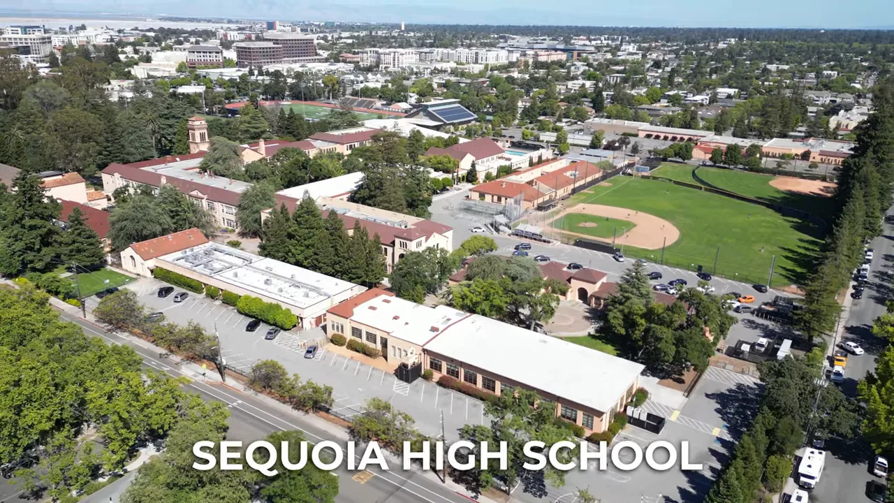 aerial view of sequoia high school