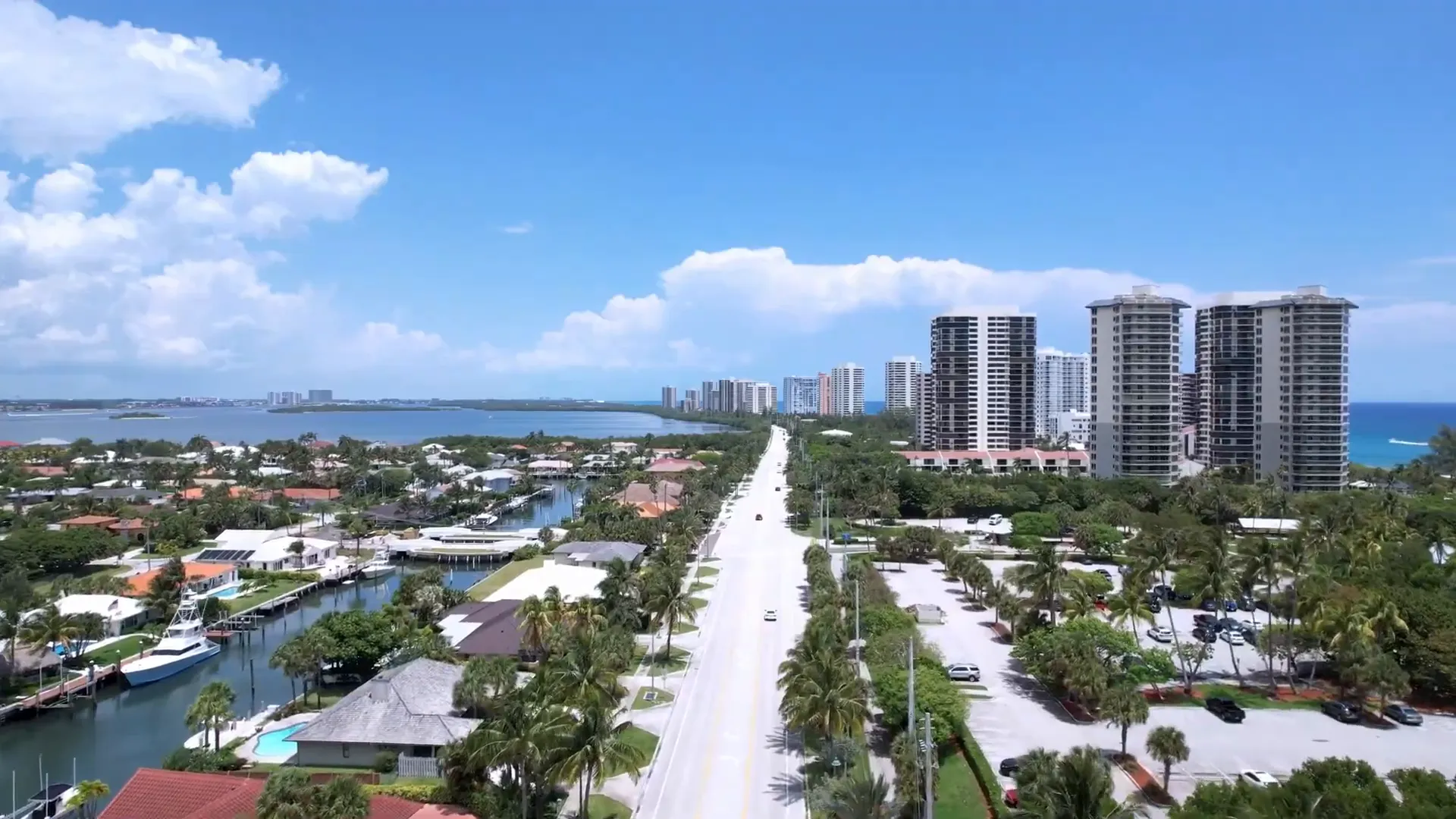 Beautiful coastline of Boca Raton