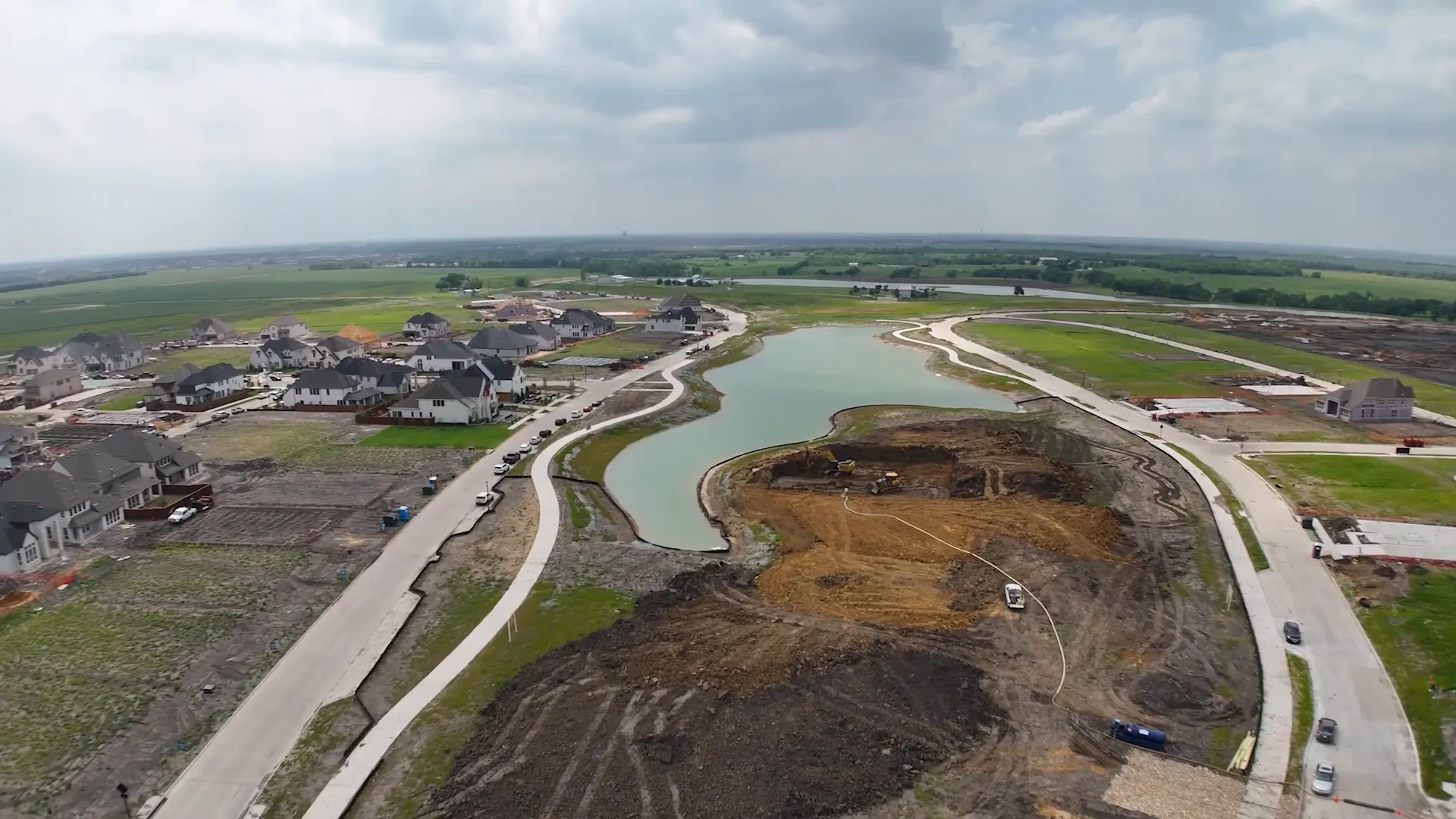 Drone view of the community showcasing potential growth