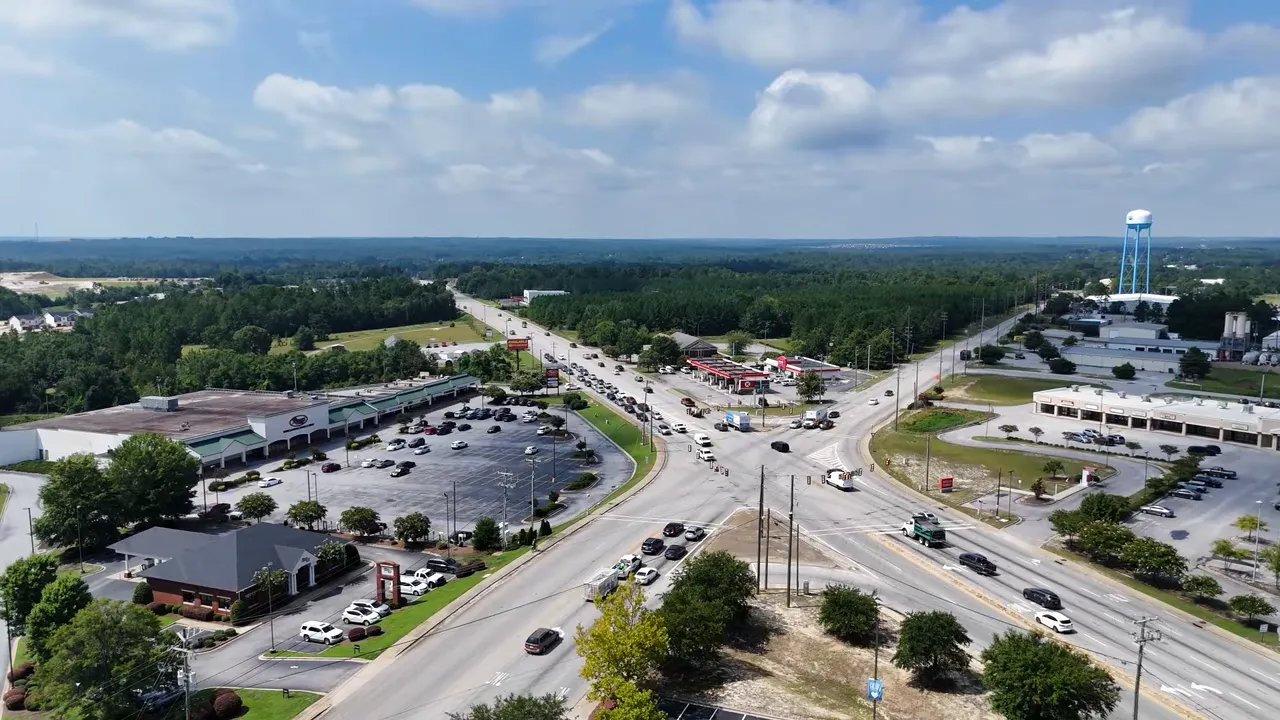 Aerial view of Columbia SC