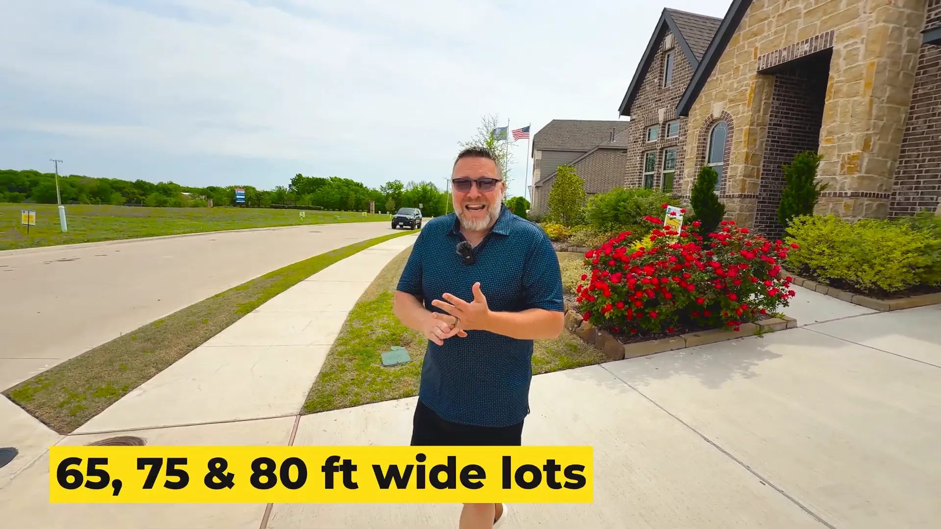Large lot sizes in Terracina Estates Rockwall Texas with room for pool
