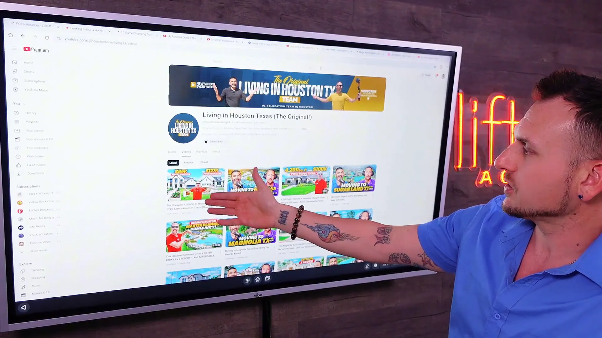 Original Houston Texas YouTube channel with real estate videos