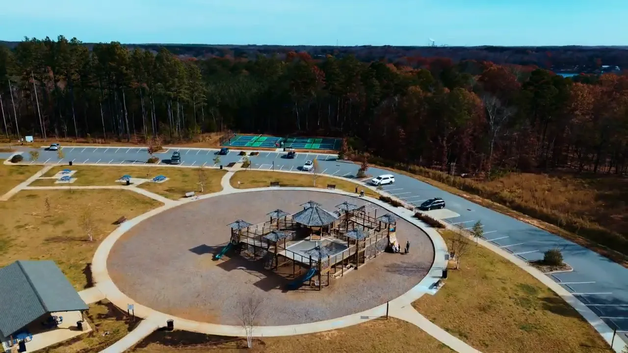 Park amenities at Mountain Creek Park area in Sherrills Ford, North Carolina