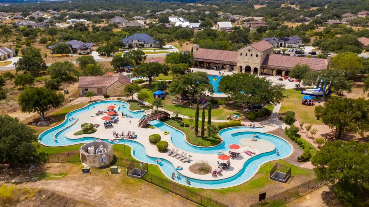 Aerial view of New Braunfels TX