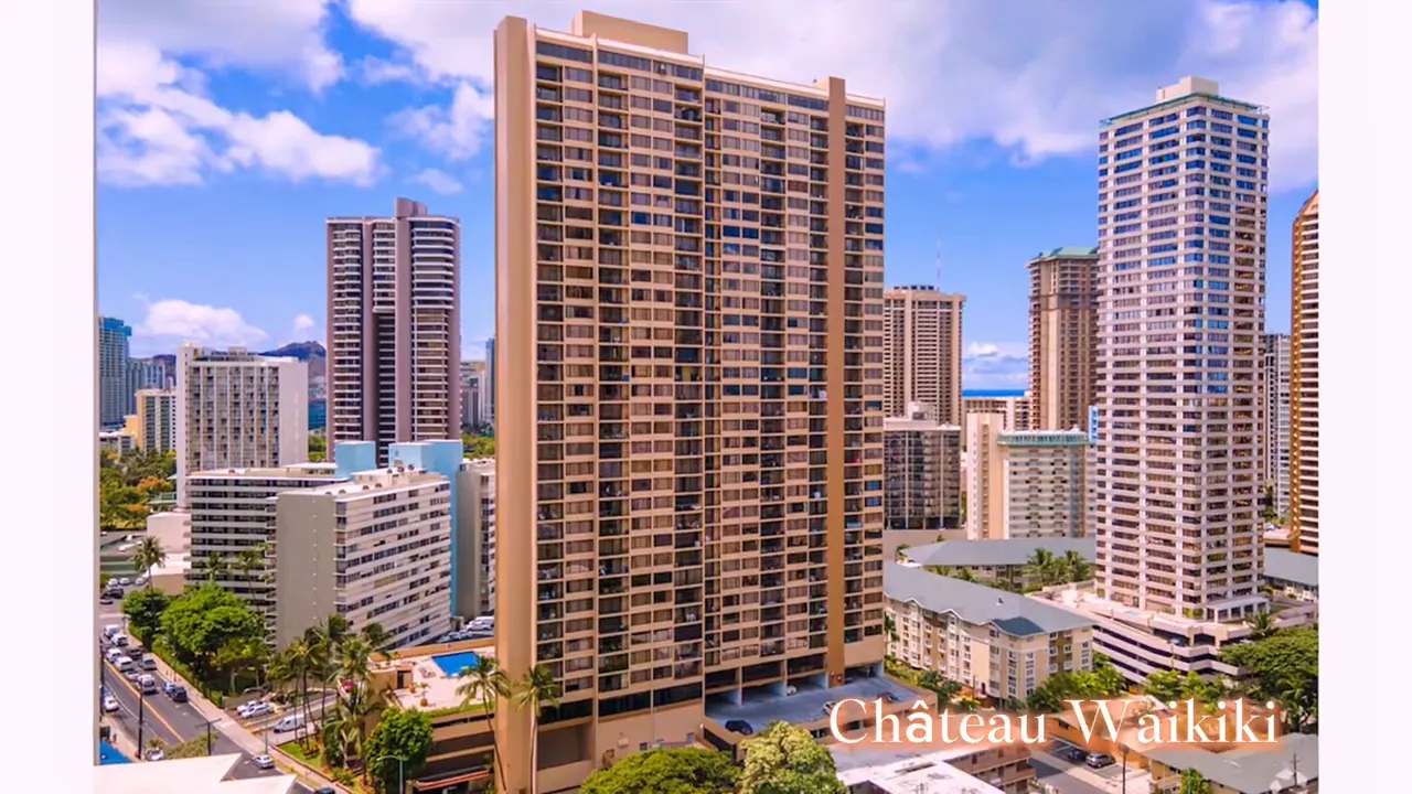 Château Waikiki condominium exterior and surrounding Waikiki high-rises