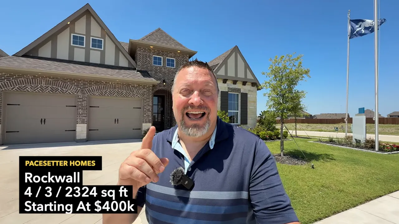 Pace Setter Homes Rockwall model in Elevon with on-screen details and starting at $400K