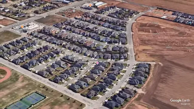 Hatton Place new subdivision entrance showing modern homes in development