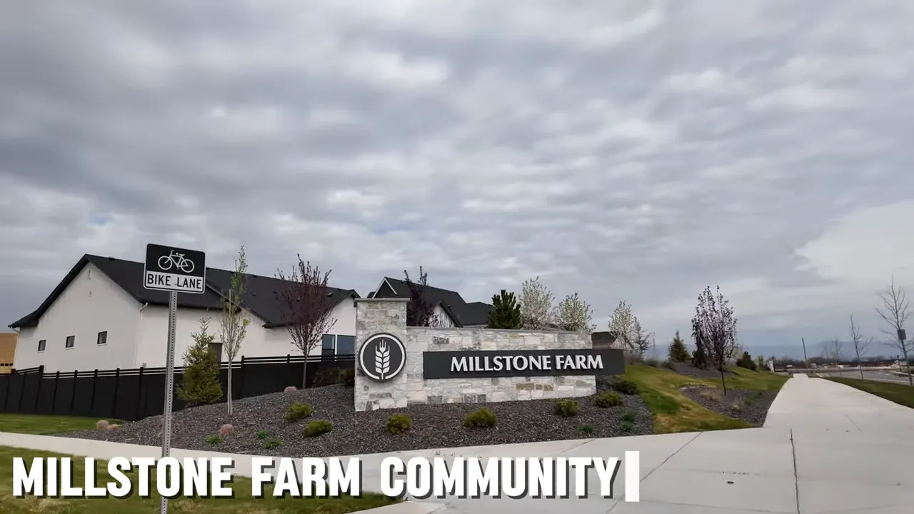 Milstone Farm community entrance sign in Eagle Idaho