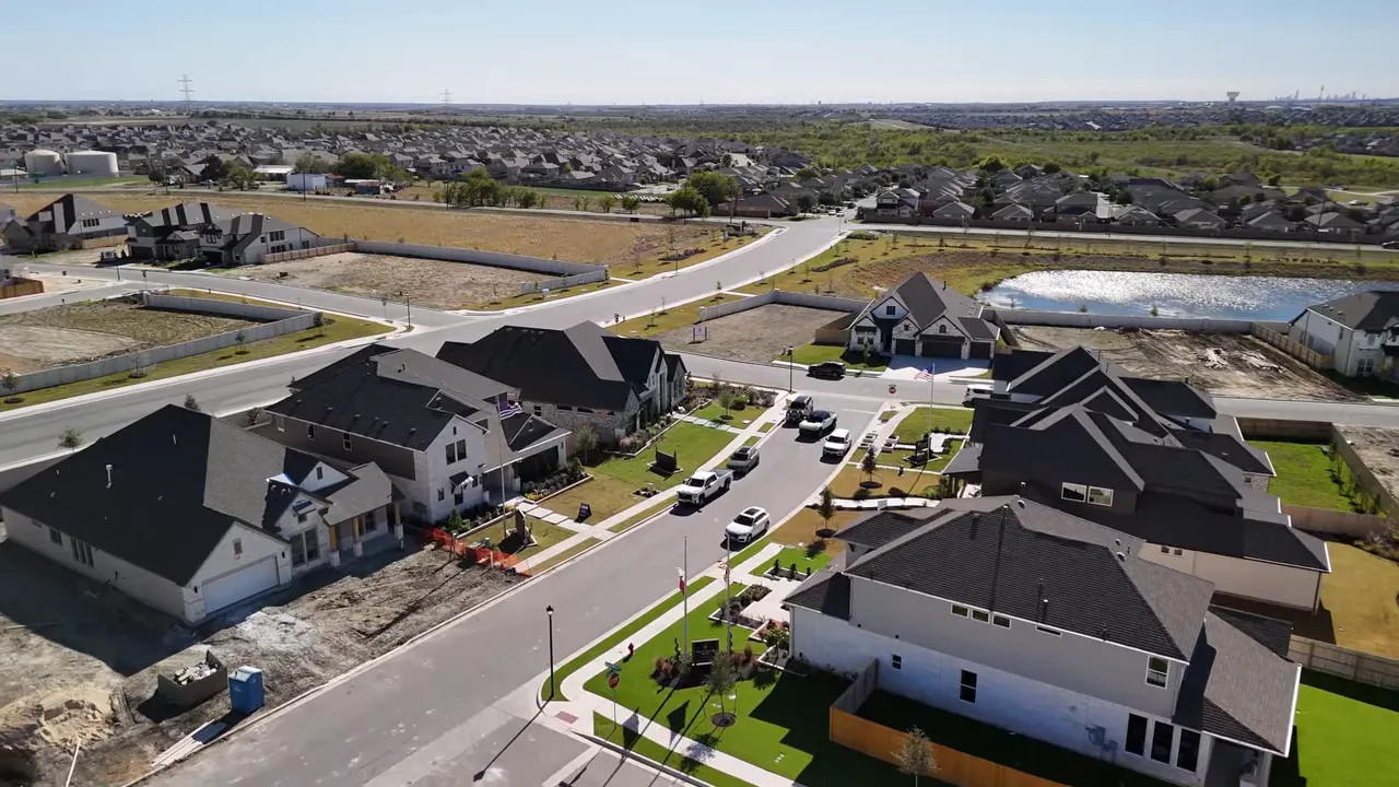 Aerial neighborhood image showing Lakeside MUD No 5 adds 0.97 percent of total tax rate