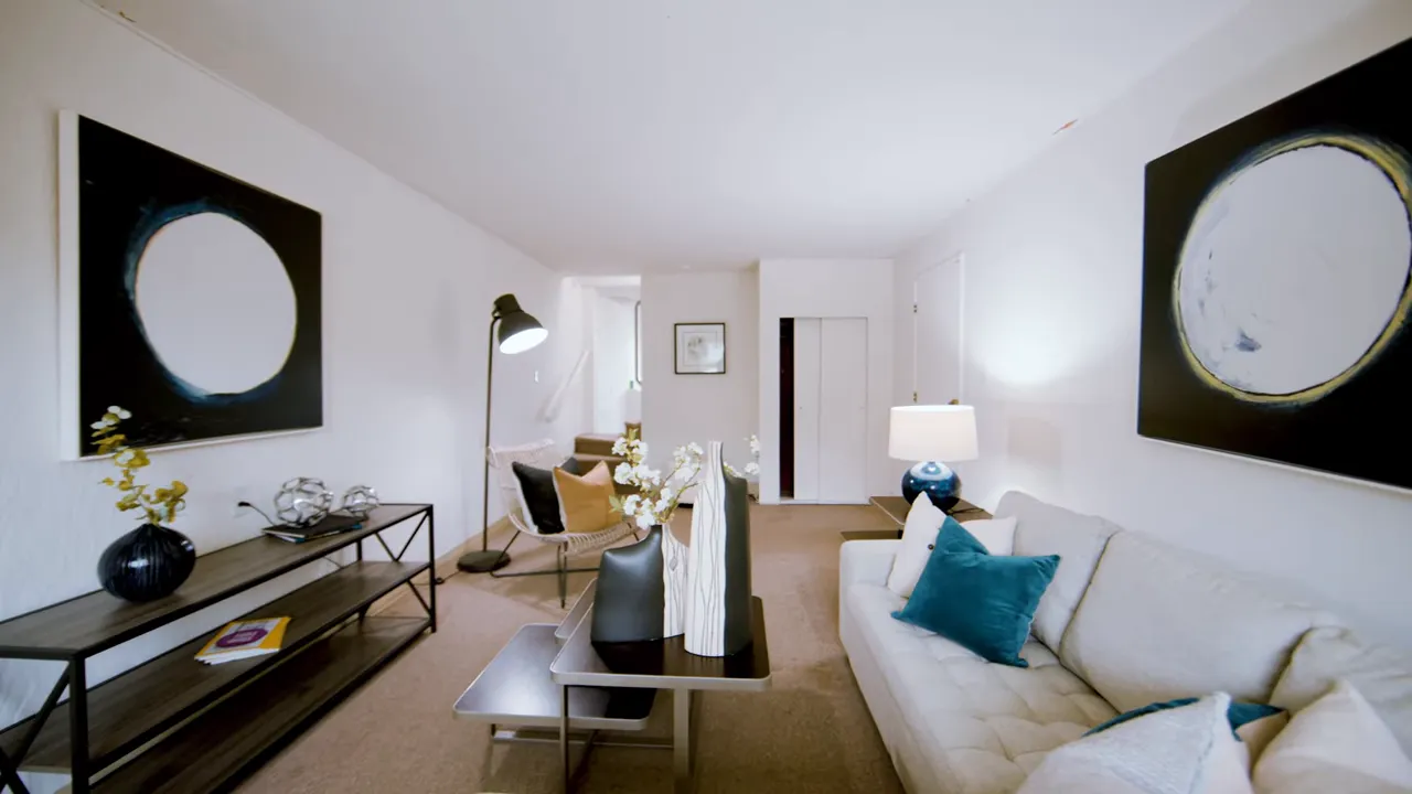 Downstairs rumpus room / finished lower-level space in a Daly City home