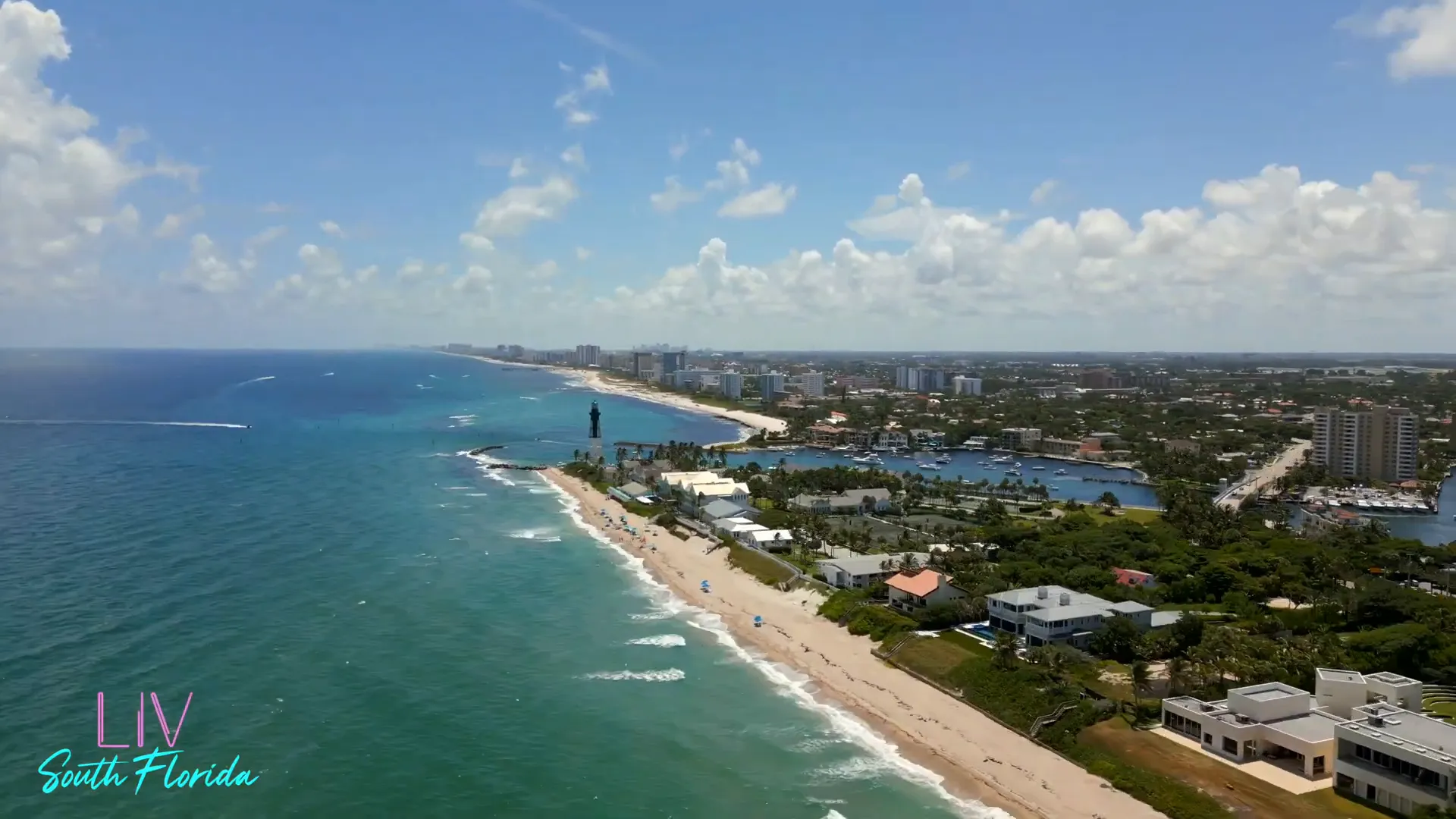 Scenic luxury mansions along Hillsboro Beach's 3-mile stretch on A1A