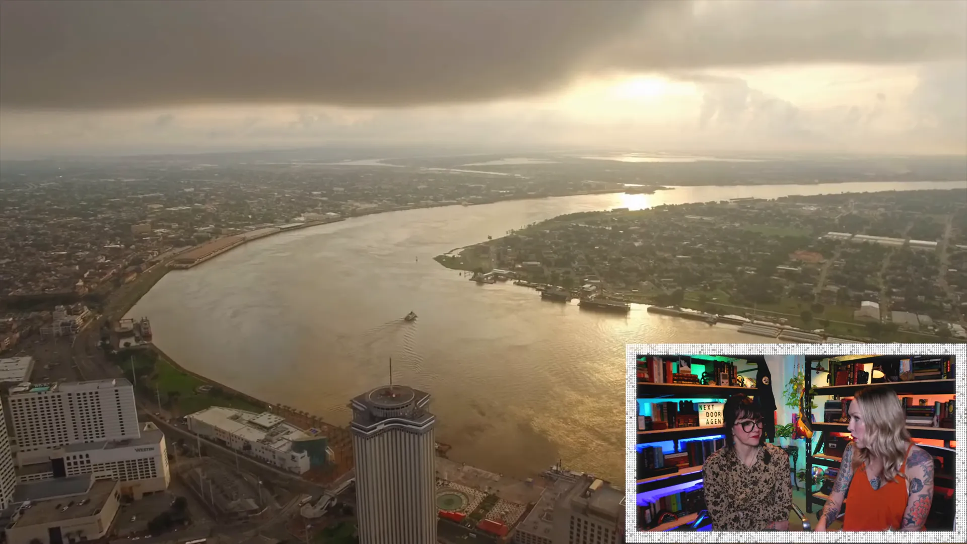 Recreated scene of river whirlpools during the New Madrid earthquakes