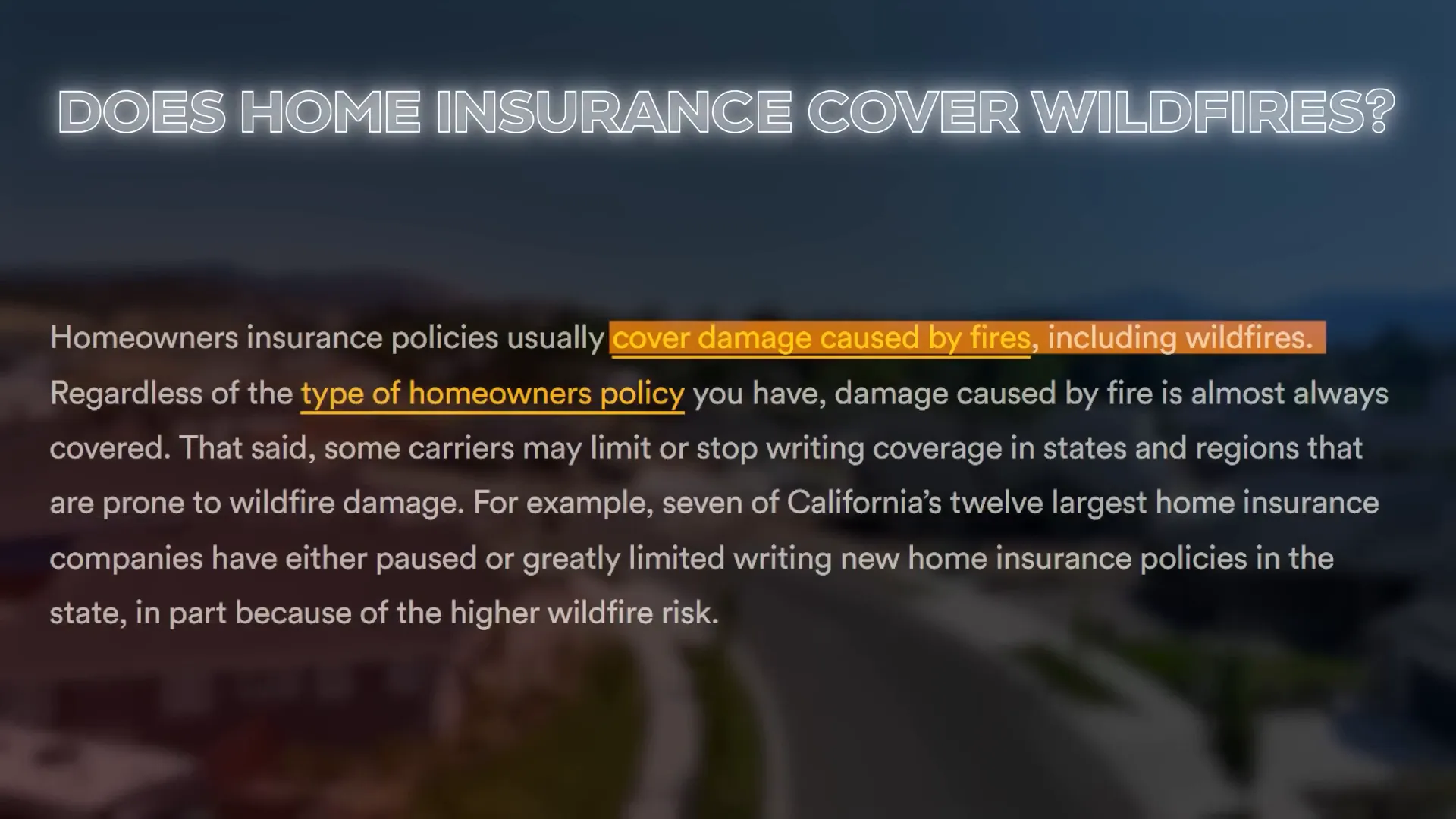 Fire insurance coverage in Oregon
