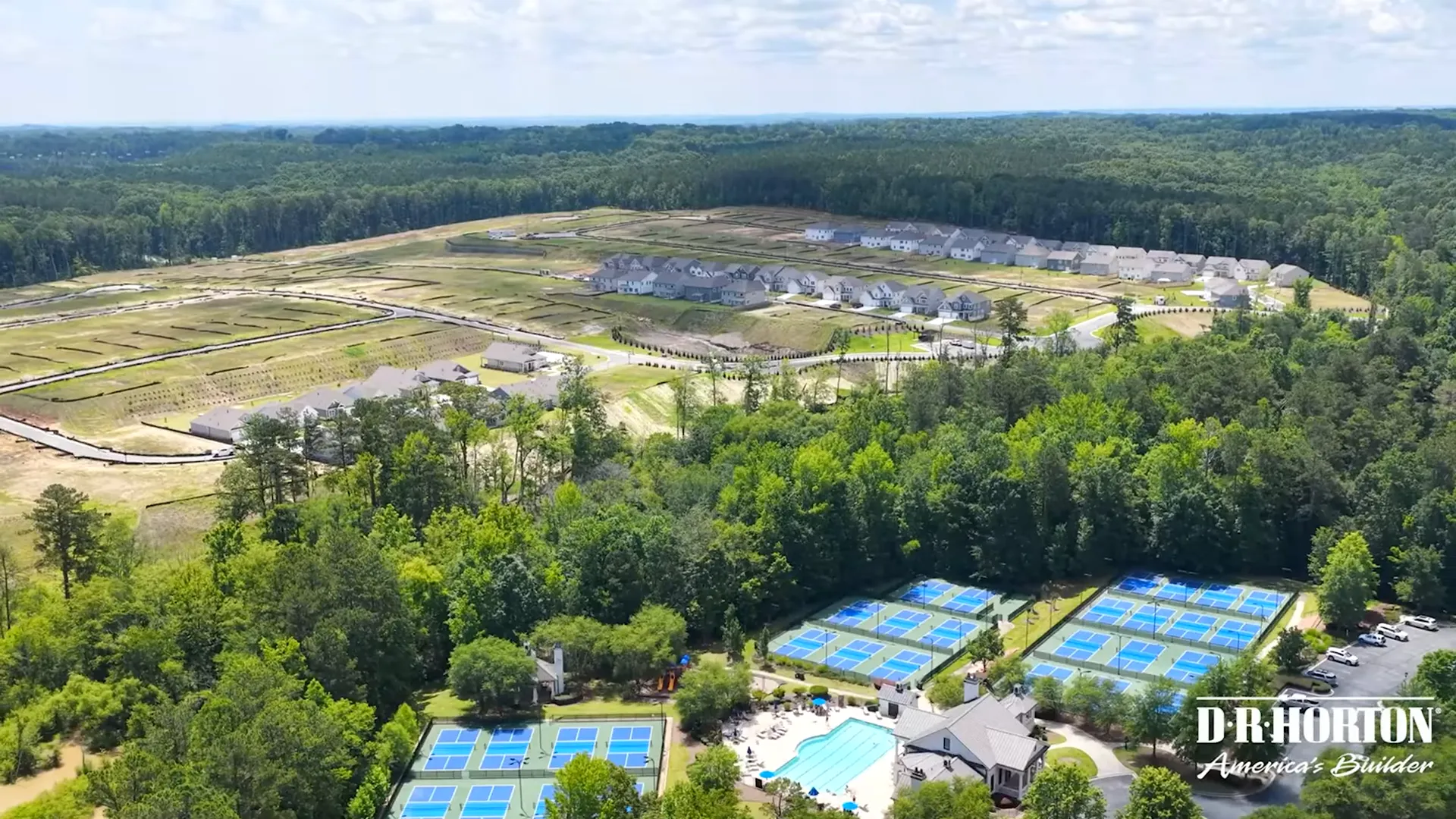 Large tracts of developable land owned by national builders