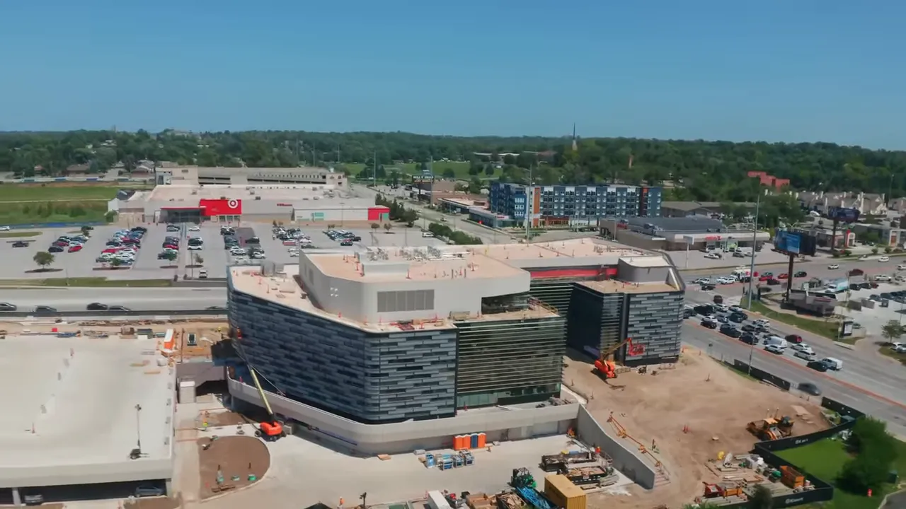 Construction site at 72nd and Dodge for new library