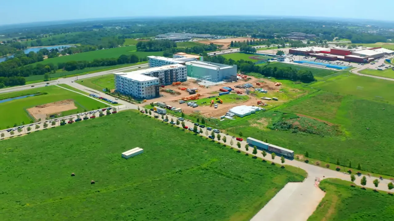 Aerial of Hartwood Preserve development area