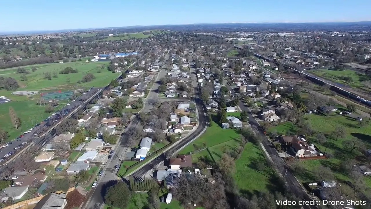 Development growth map showing Rocklin expansion over years