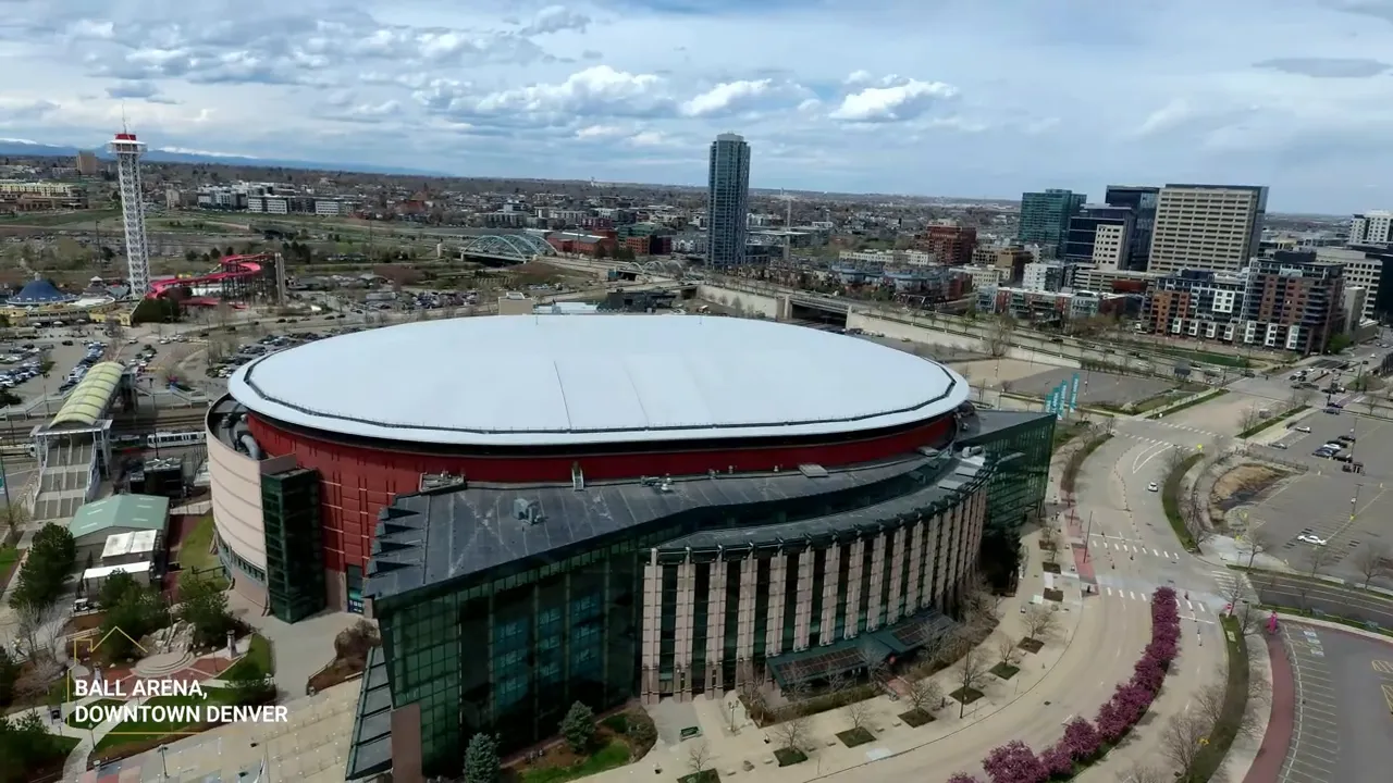 Aerial view of Denver Colorado