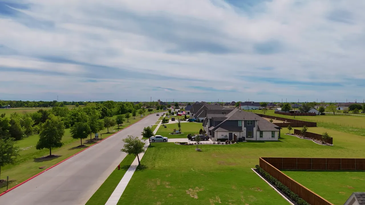 Aerial view of Sonoma Verde neighborhood near McLendon-Chisholm