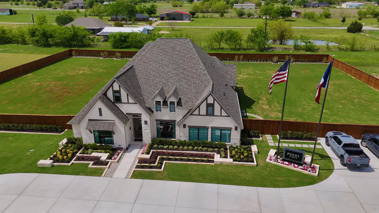 Perry Homes 3566 exterior view in Sonoma Verde near Rockwall ISD