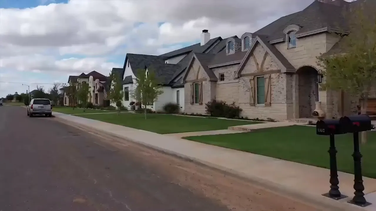 The neighborhood pond with long walking trail