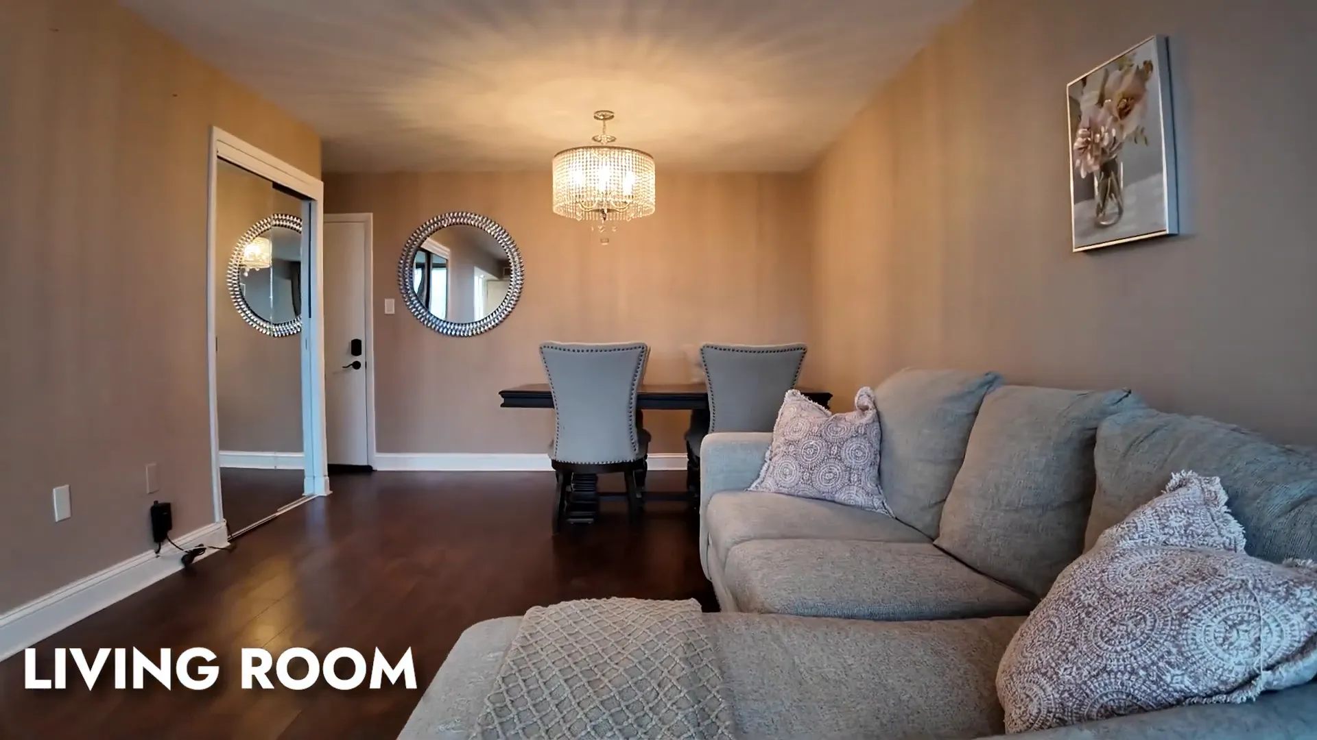 Living room with stylish decor