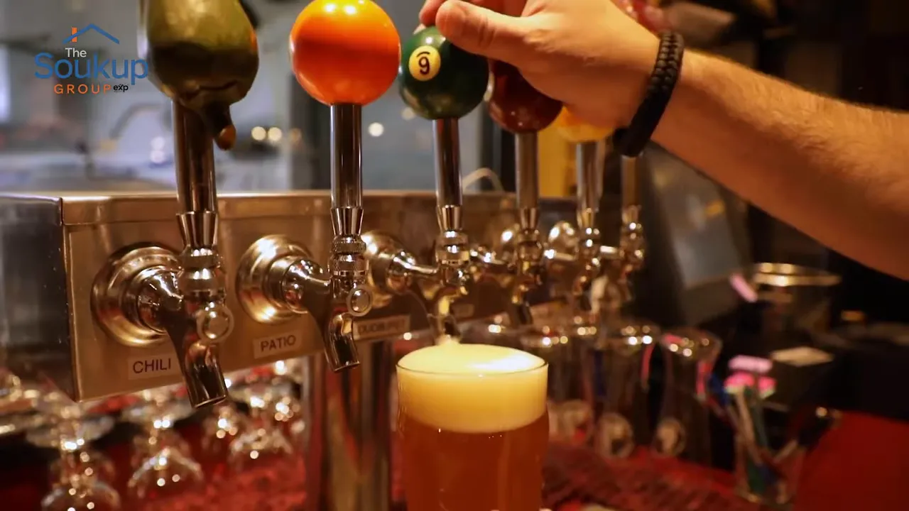 bartender pouring beer