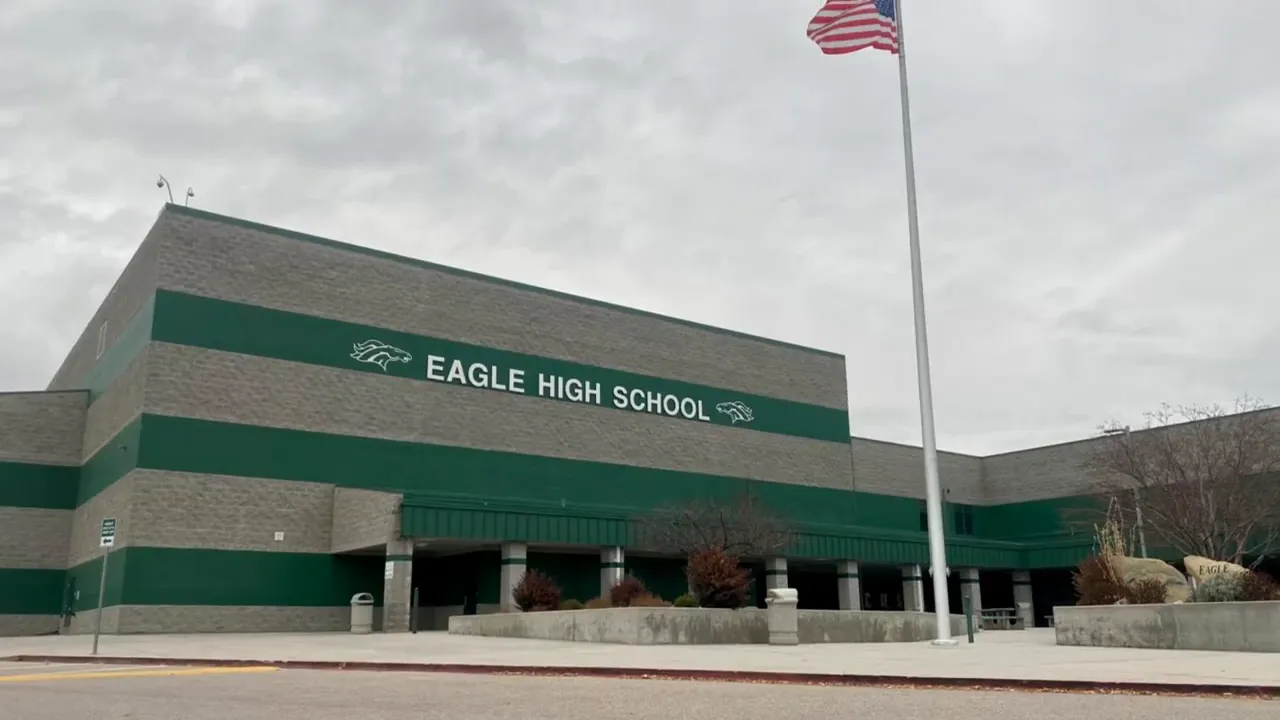 Eagle High School building in Eagle, Idaho