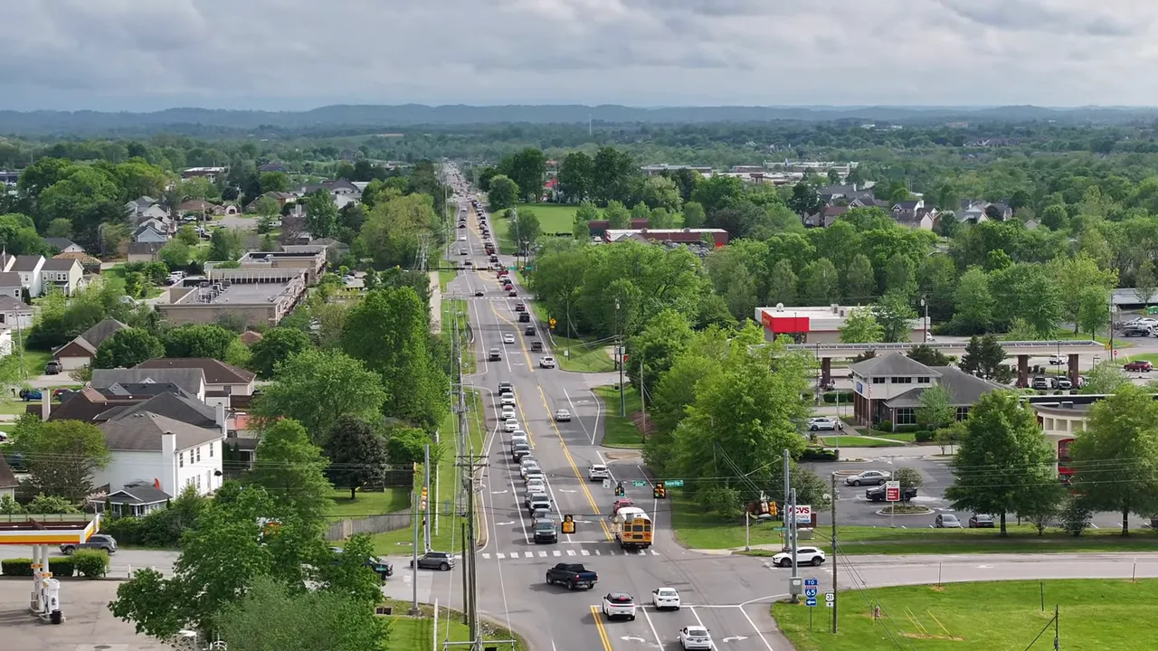 Aerial view of Spring Hill TN