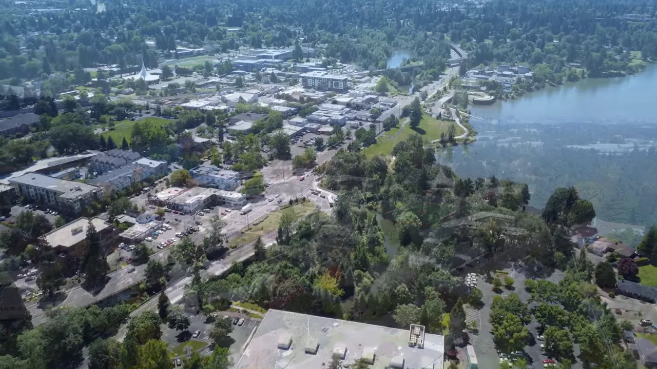 Aerial view of West Linn OR