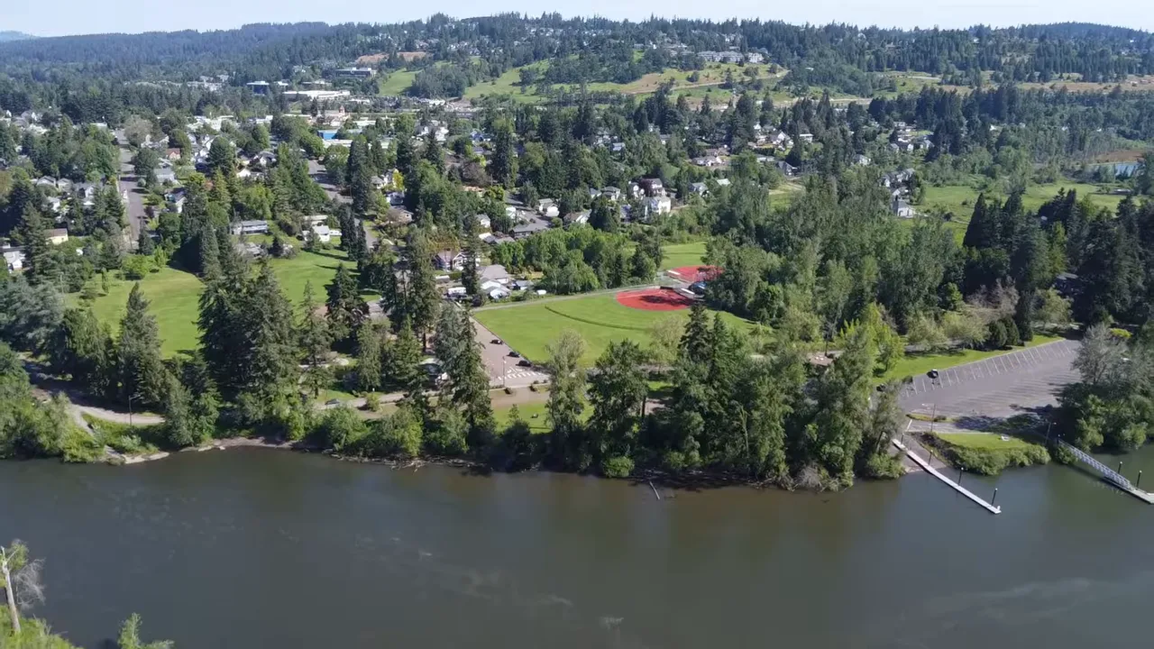 Aerial view of West Linn OR
