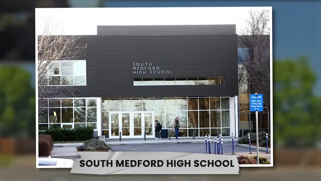South Medford High School exterior in Medford Oregon