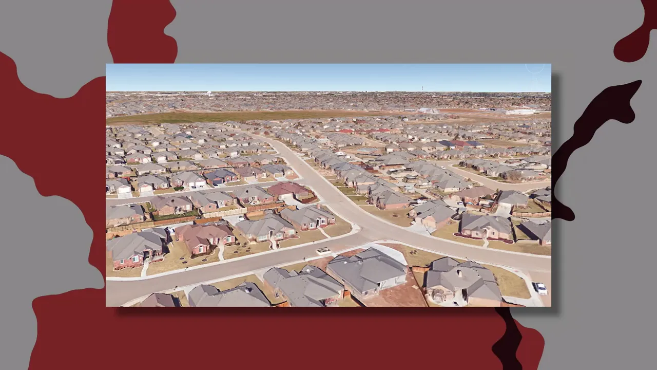 Tree-lined street and brick homes in Lakewood neighborhood