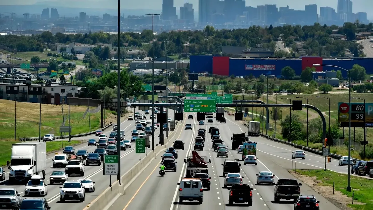 View of traffic Colorado