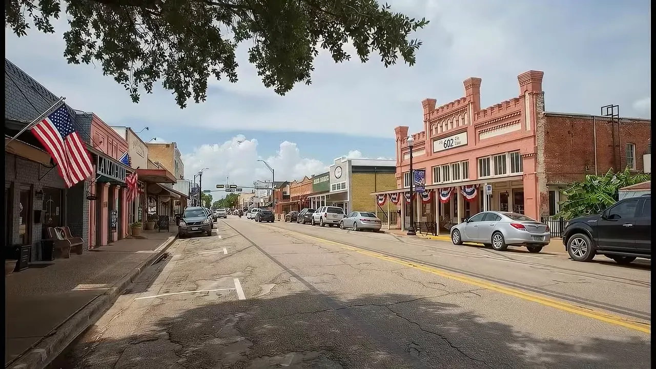 Historic downtown Bastrop street