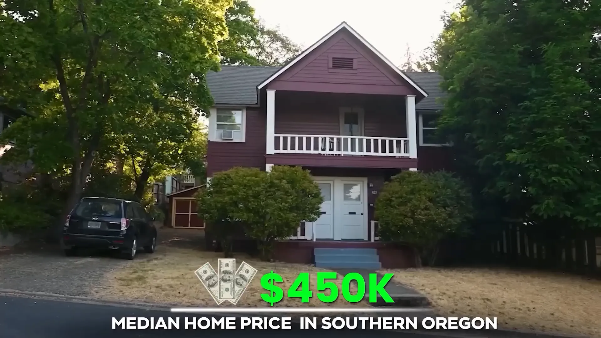 Chart showing rising home prices in Southern Oregon